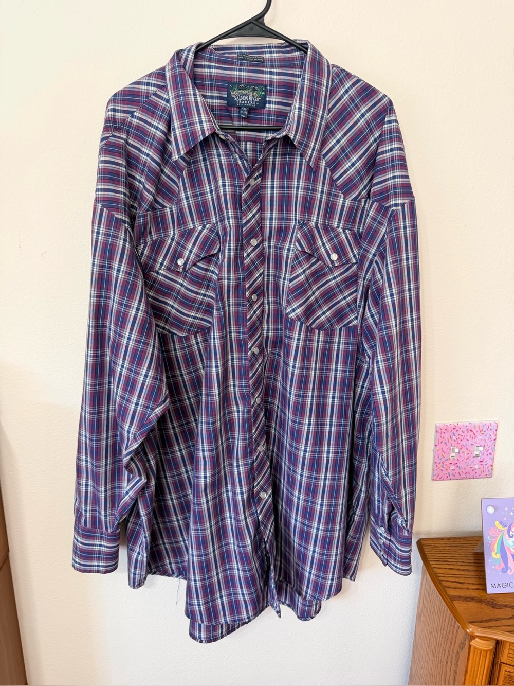 Salmon River Traders Western shirt size 4XL